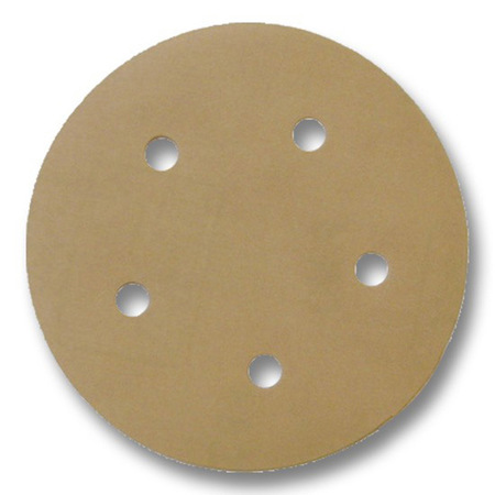 PASCO Sanding Disc 5-in W x 5-in L 180-Grit 5-Hole Hook and Loop 100-Pack P6.23-05180V5